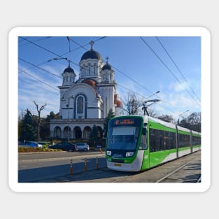 Astra Tram in Bucharest Sticker